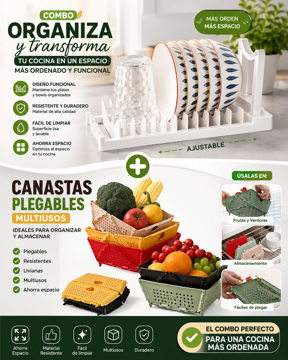 COMBO COCINA ORGANIZA Y TRANFORMA